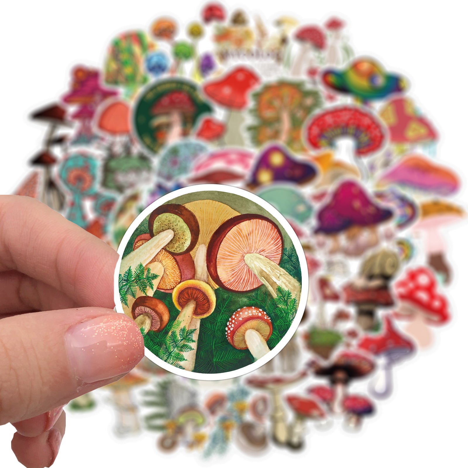 Sticker mignon de champignons cartoon Graffiti