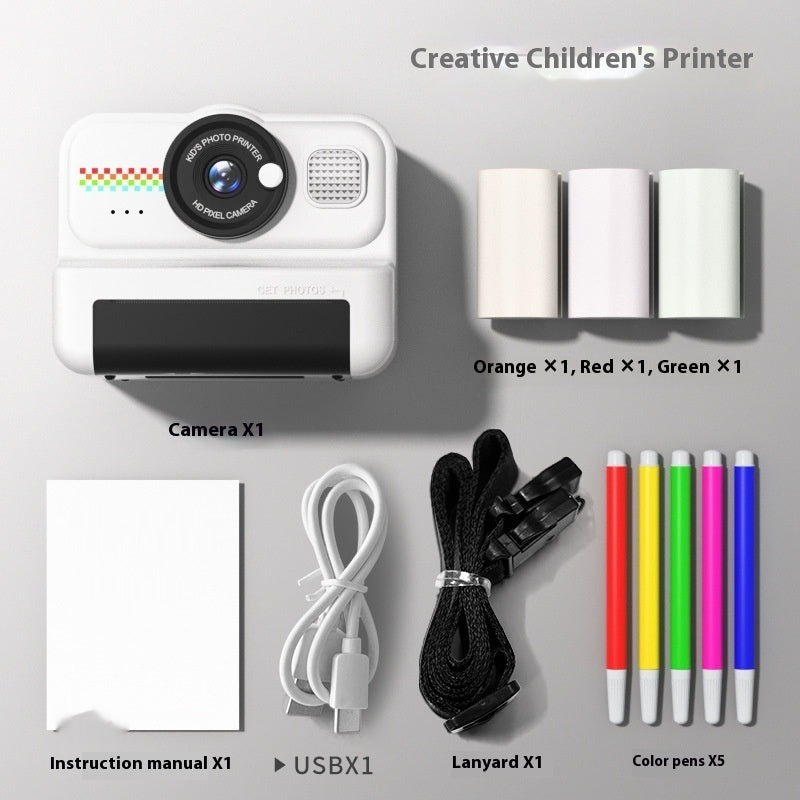 Photo HD et caméra d'impression instantanée vidéo