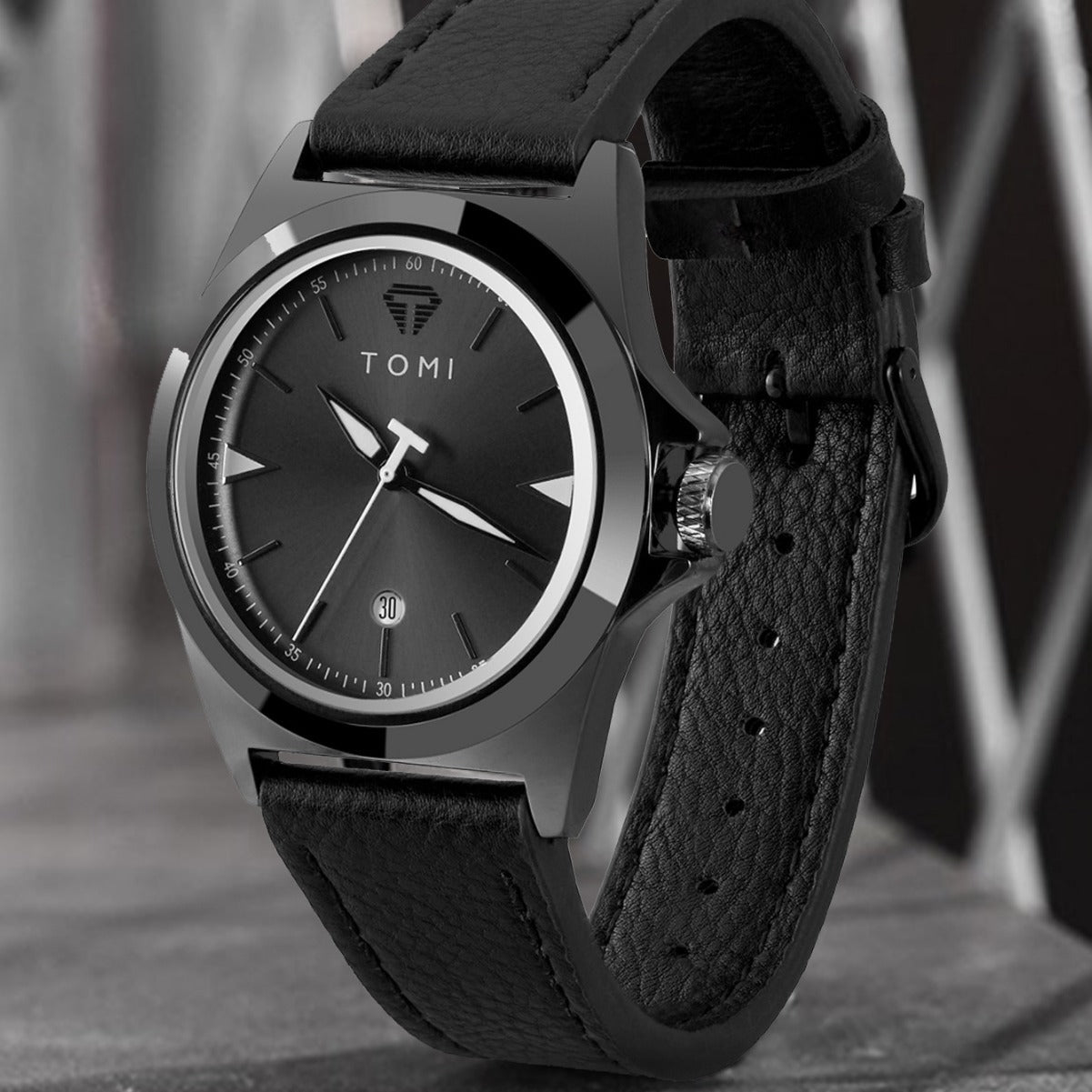 Imperméable bracelet en cuir à la mode Quartz Montre pour les étudiants