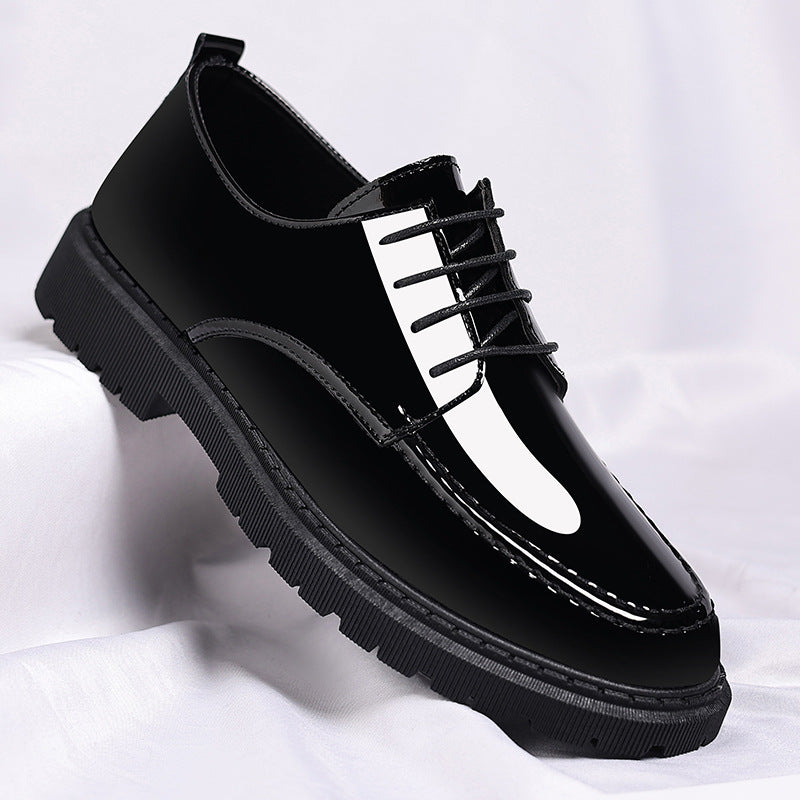 Chaussures en cuir décontracté de style nouveau pour hommes avec un fini poli