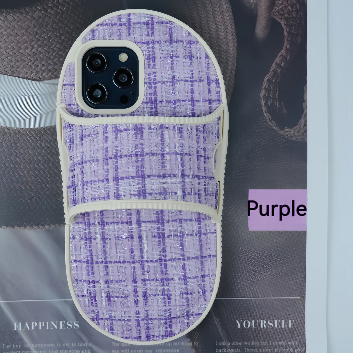 Étui téléphonique pour chaussons en Strass