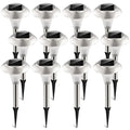 12Packs Solar Garden Lights Outdoor IP44 Waterproof Solar Pathway Lights Couleur Changer La