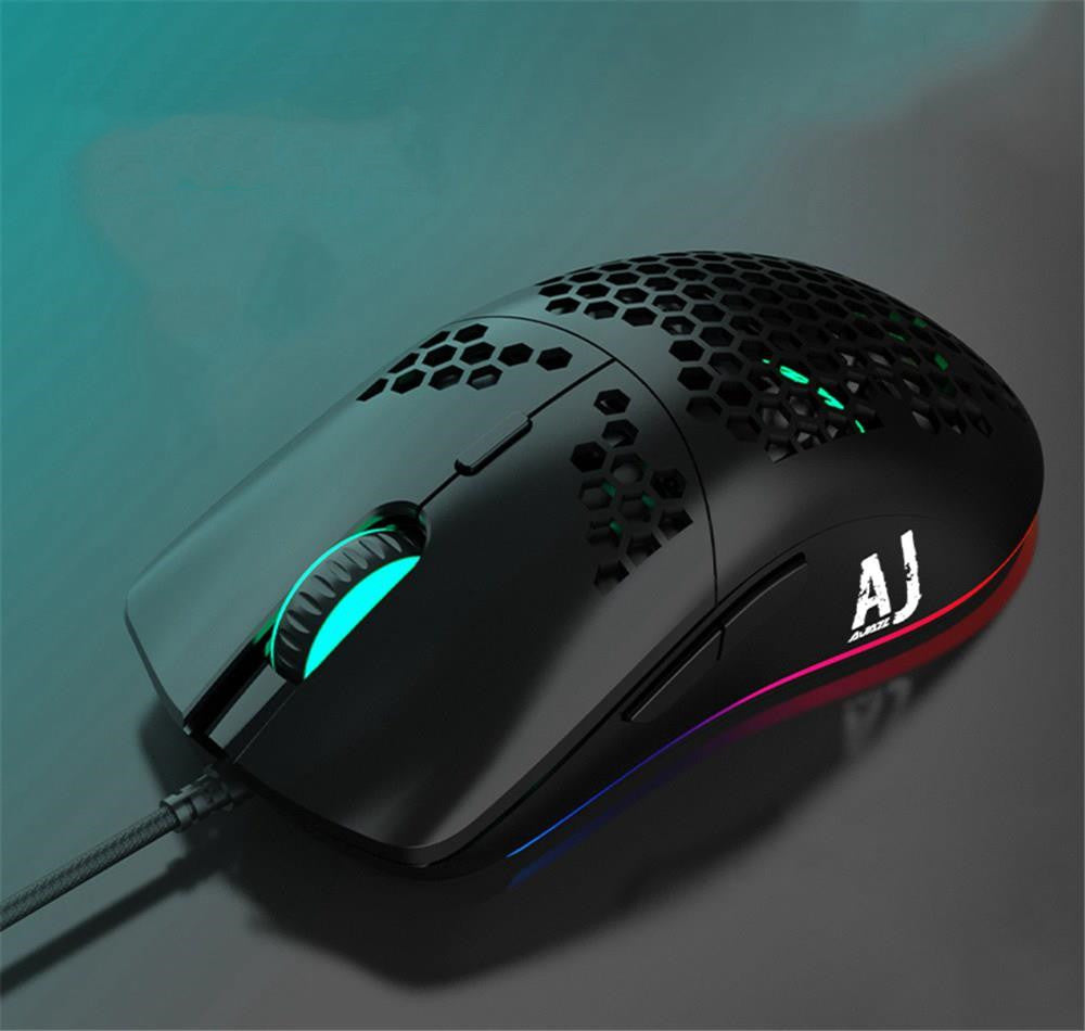 Souris de jeu filaire à trou creux léger