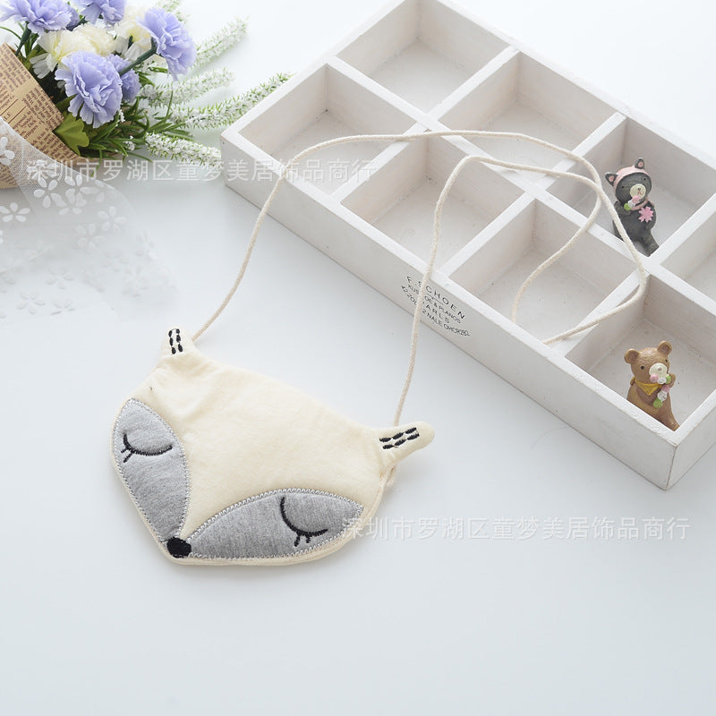 Les fabricants sud-coréens Caricature d'origine Petit Renard Enfants Petit Satchel Purse