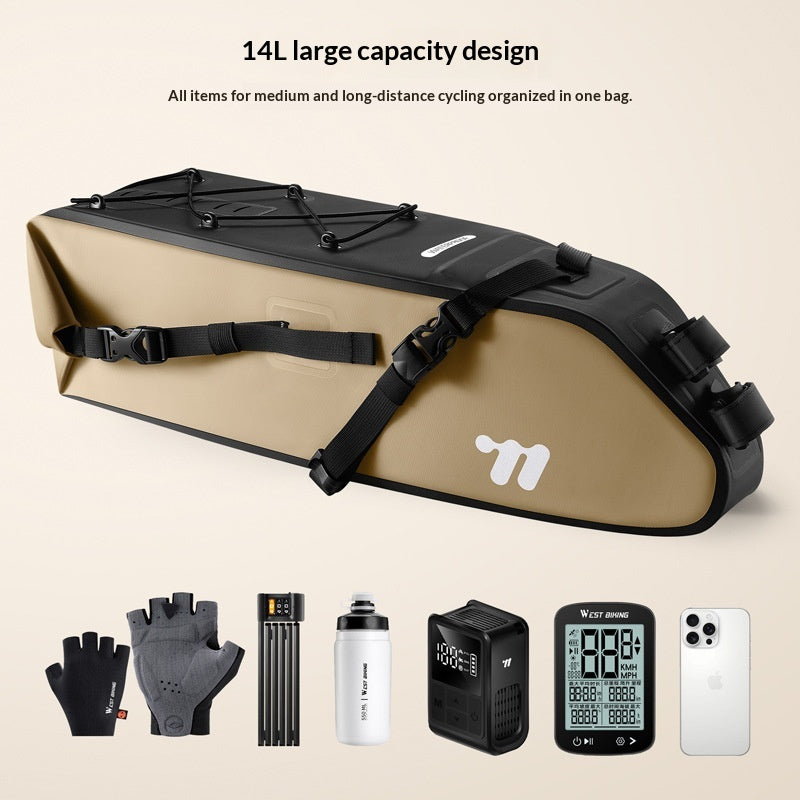 Sac à vélo arrière étanche pour vélo longue distance