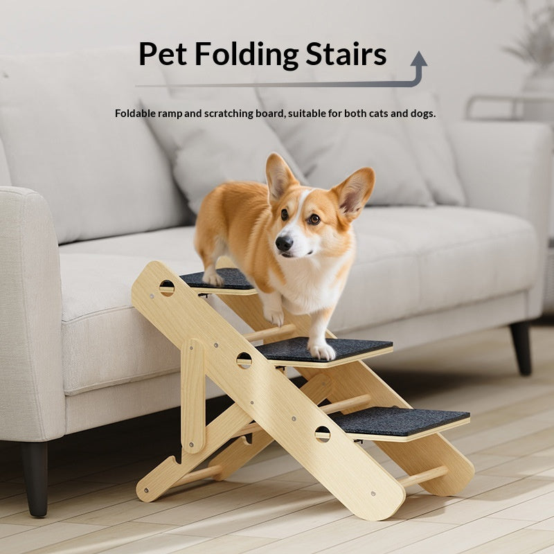 Échelle réglable pour animaux de compagnie non glissants