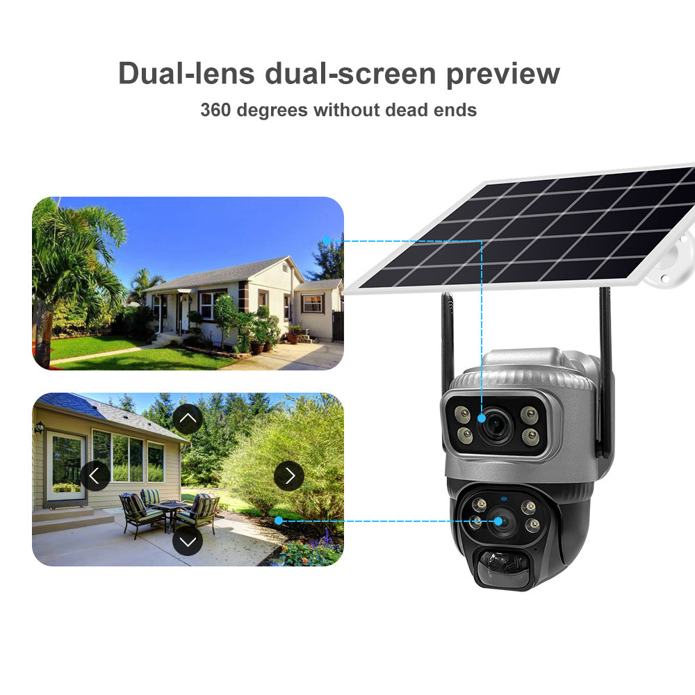 4G Solar Dual-Lens Low-Power Camera