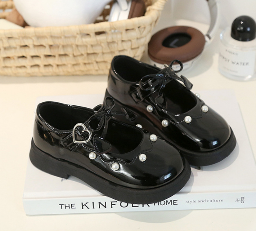 Chaussures en cuir breveté printemps & automne style britannique
