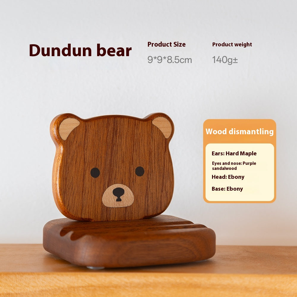 Creative Bunny Tatami Support de téléphone mobile en bois