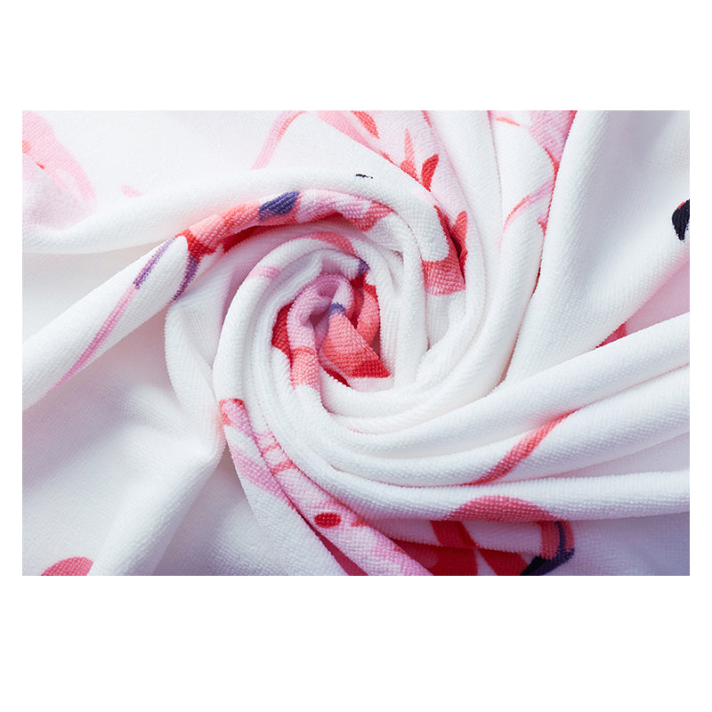 Serviette de plage imprimée en microfibre