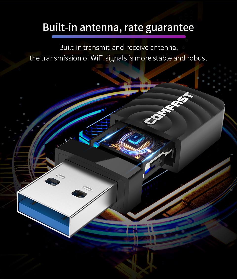 Récepteur d'émetteur d'ordinateur Wifi portable