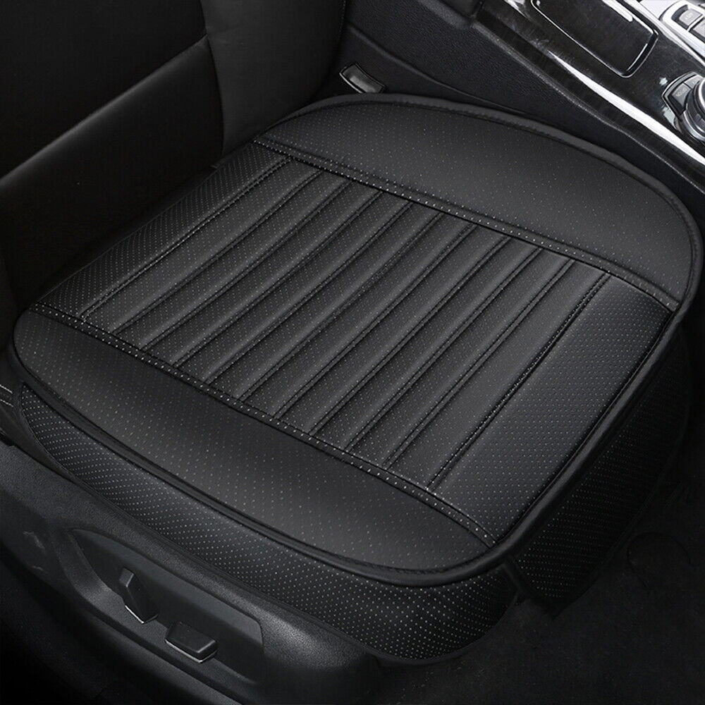 1Pcs 3D voiture couverture de siège avant tapis de coussin en cuir PU plein surround