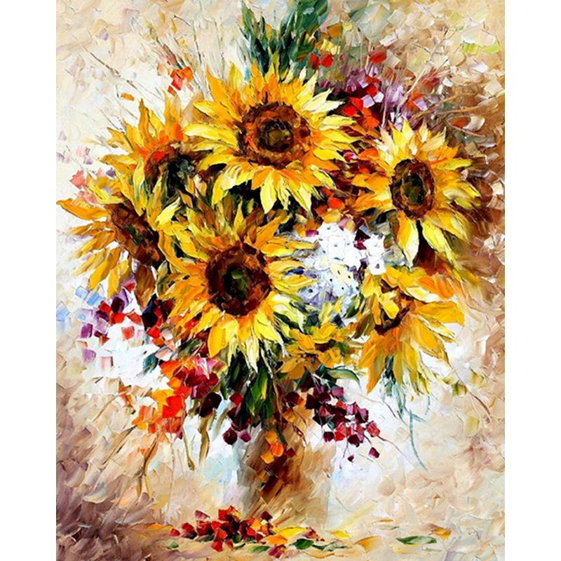 Peinture à l'huile peinte à la main sur toile pour décoration murale à la maison