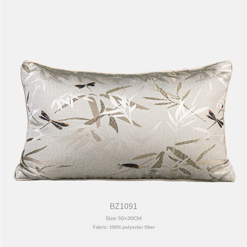 Encre chinoise style Dragonfly Salon Canapé lancer oreiller
