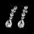 Mariage coréen mariée femelle collier collier boucles d'oreilles ensemble eau argent approvisionnement accessoires t