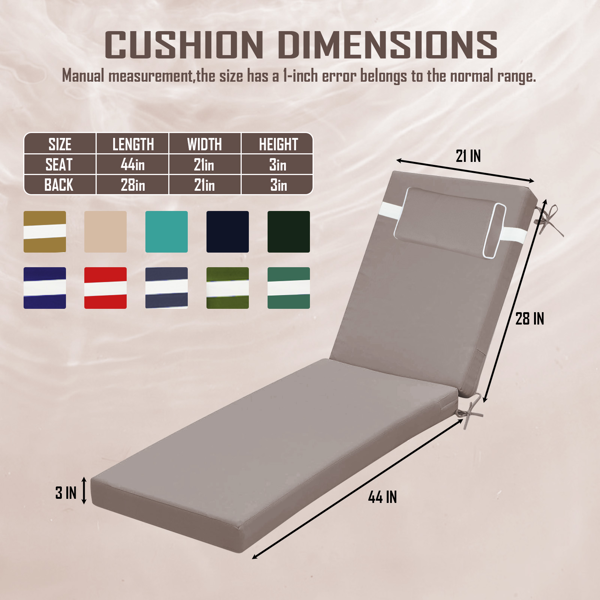 Coussin de salon extérieur de la chaise