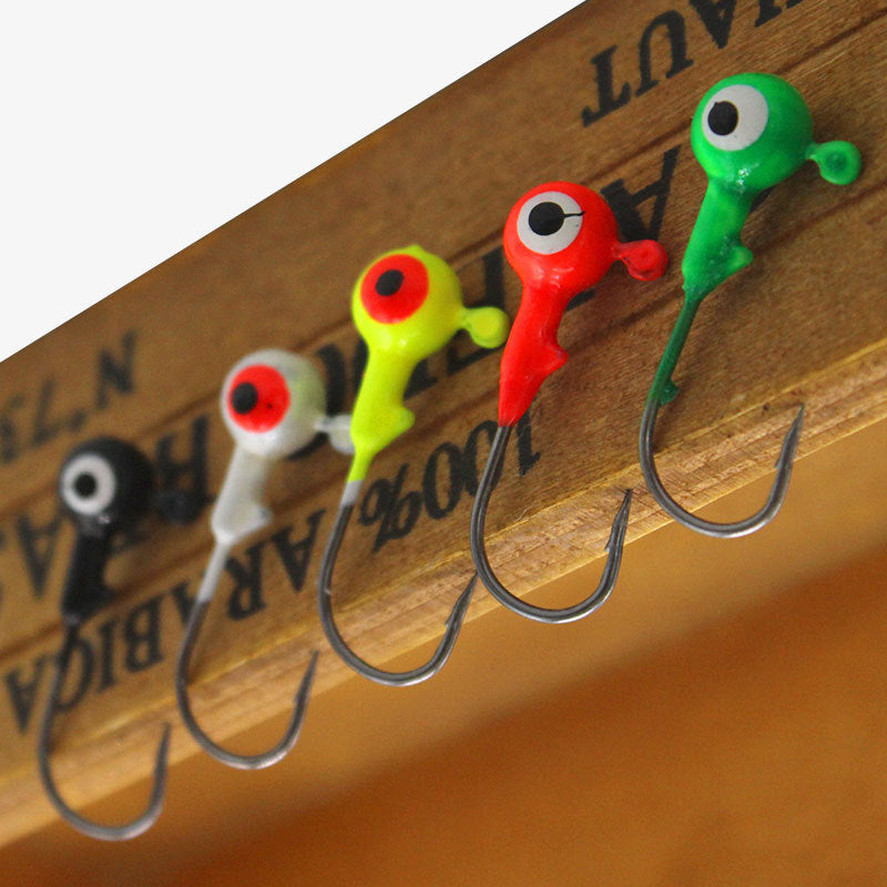Crochet de poisson de cinq couleurs en vrac