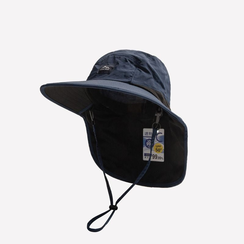 Chapeau extérieur de protection solaire avec chapeau de pêcheur de garde de cou