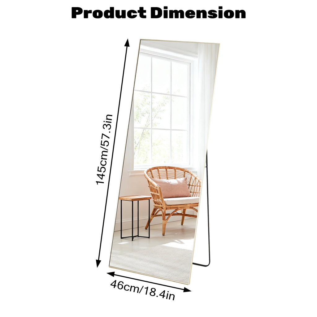 Rectangle Miroir pleine longueur