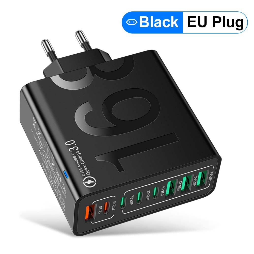 Chargeur de téléphone portable à charge rapide PD 25W multi-interface QC3.0
