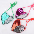 Sac à langer pailleté aime les pièces de monnaie pour enfants