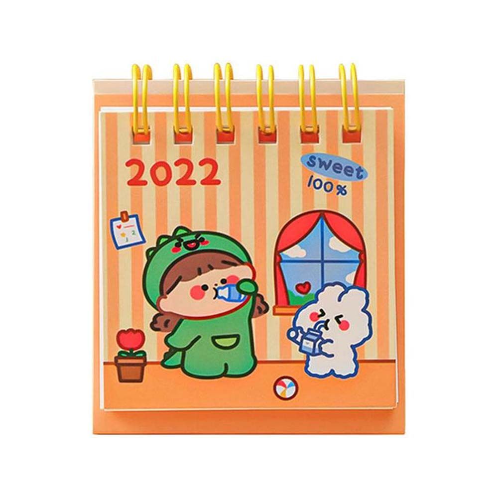Mini calendrier de bureau Cartoon créatif pour se souvenir des choses