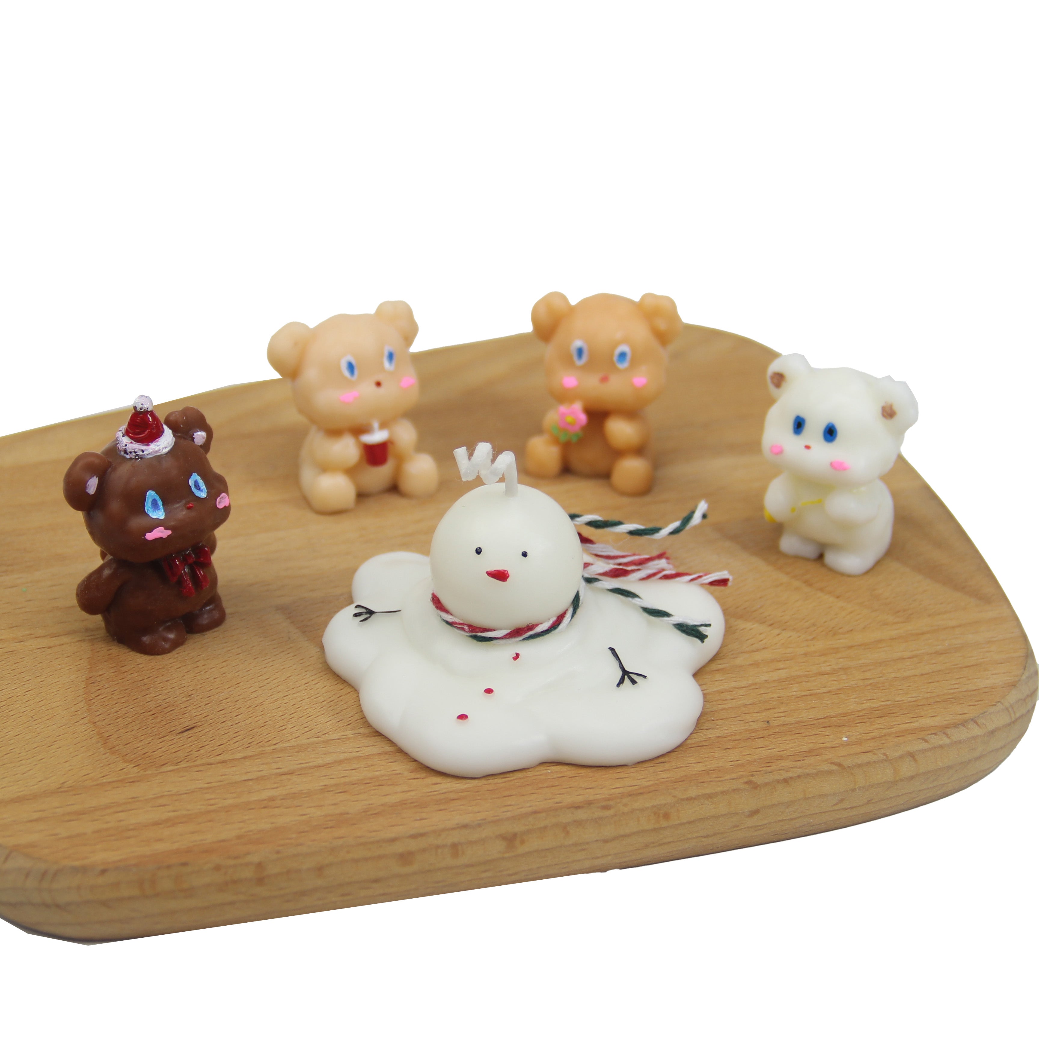 Bougie d'ours mignon Cake DIY Anniversaire Aromathérapie Bougie Silicone Moule de cuisson