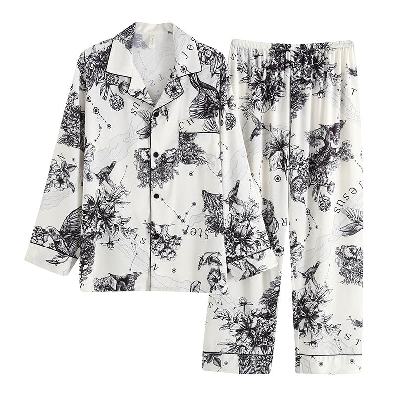 Ensemble de pyjamas occasionnels mode hommes et femmes