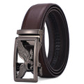 Ceinture en cuir véritable pour hommes avec boucle automatique Premium