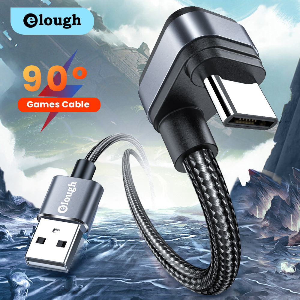 Le câble de données Triangulaire TYPE-C n'a jamais peur d'être plié. Le jeu mobile USB Char