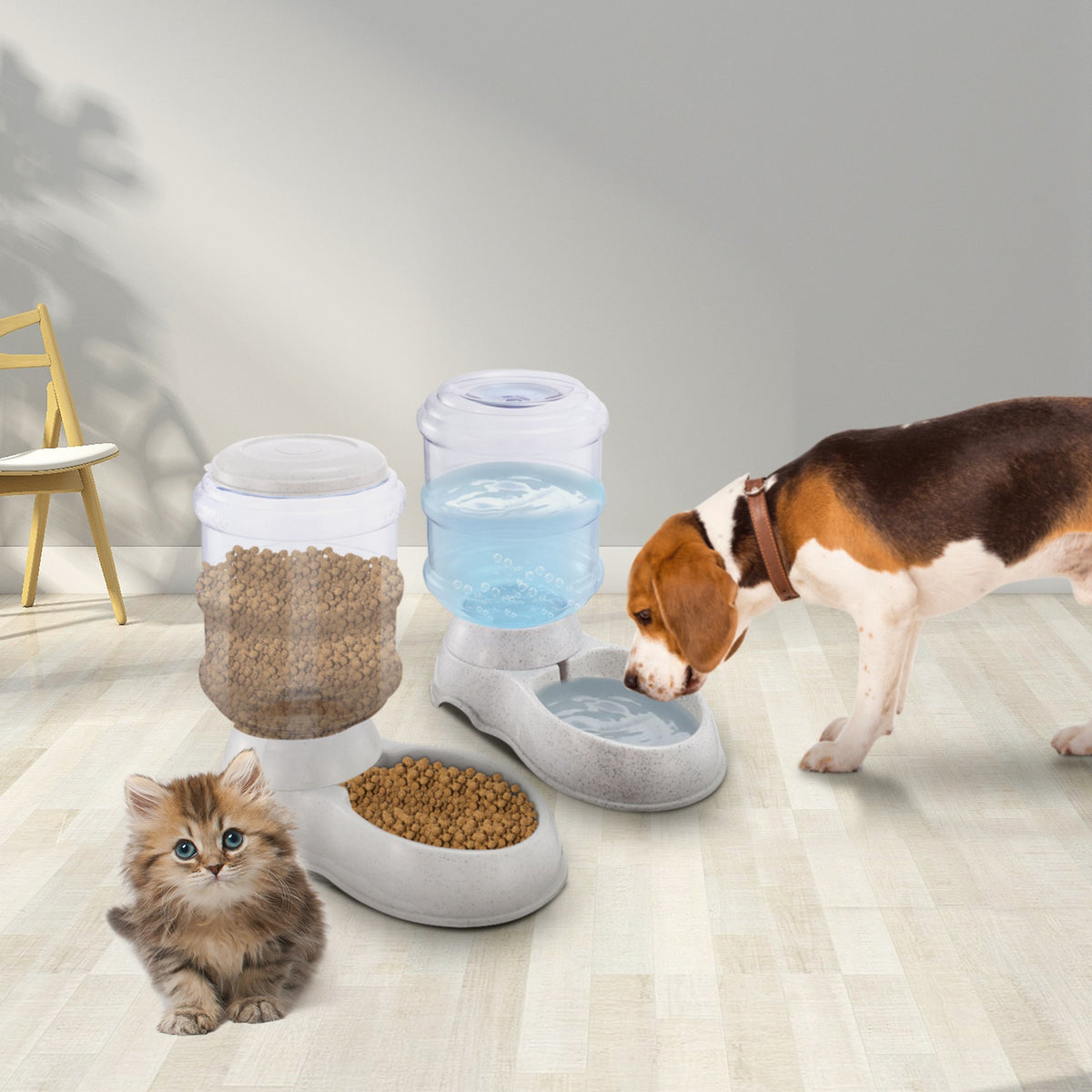 3.5L 1Gal Animaux de compagnie distributeur d'eau auto-distributeur Gravité Animaux de compagnie alimentation d'eau automatique Pet Wate
