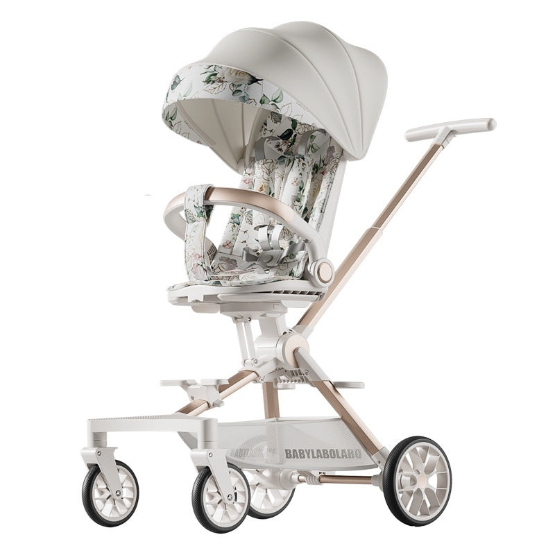 Enfants à quatre roues Bébés Trolley inclinable bidirectionnel pliant léger