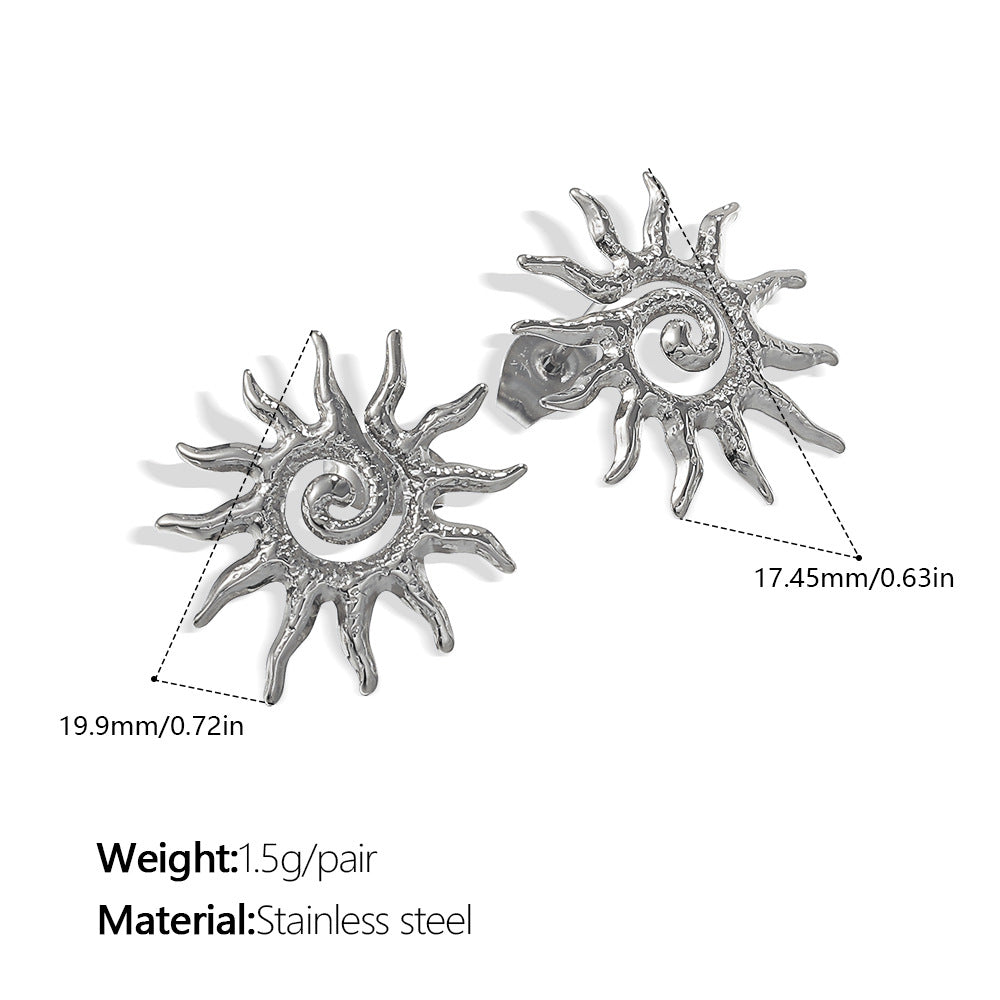 Boucles d'oreilles miniatures en acier inoxydable