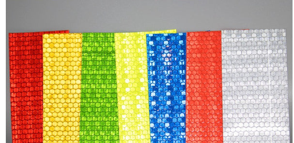 Couleur solide cristal couleur treillis moto nuit avertissement bande réfléchissante