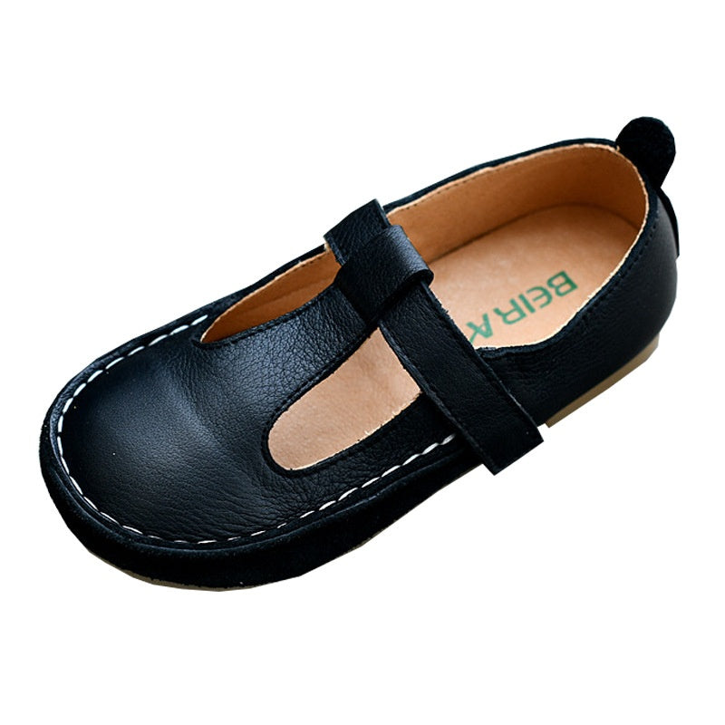 Chaussures de bébé en cuir véritable en cuir doux de veau