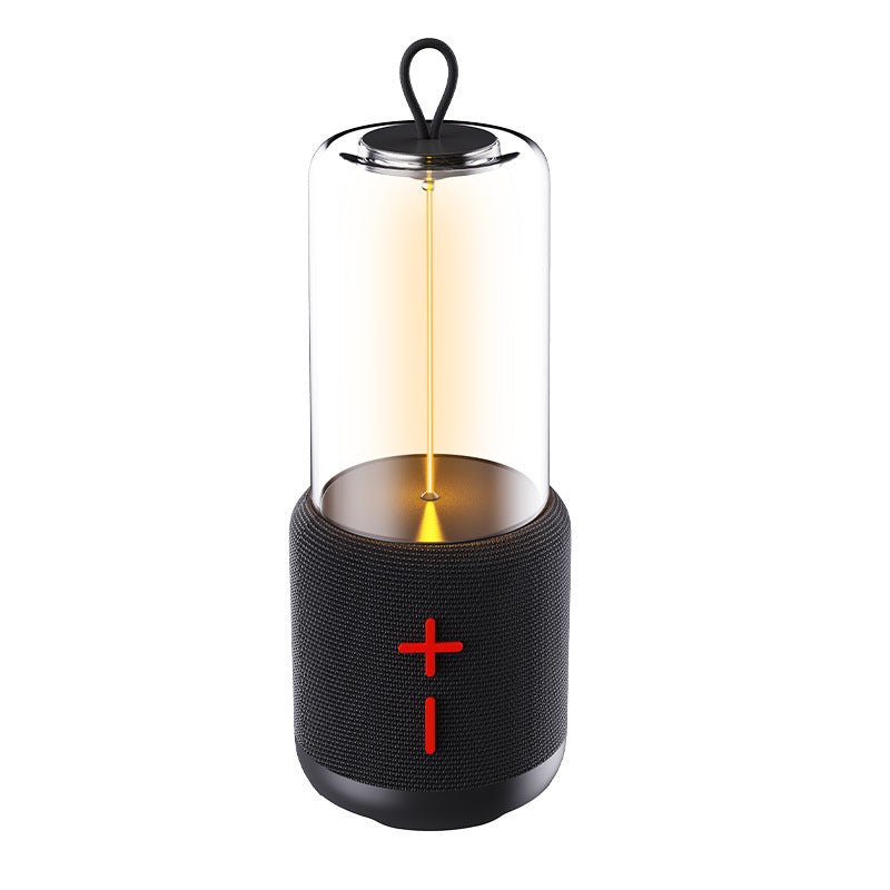 KP-816 Haut-parleur bluetooth extérieur portable avec lumière de nuit acrylique adaptée au côté du lit ou