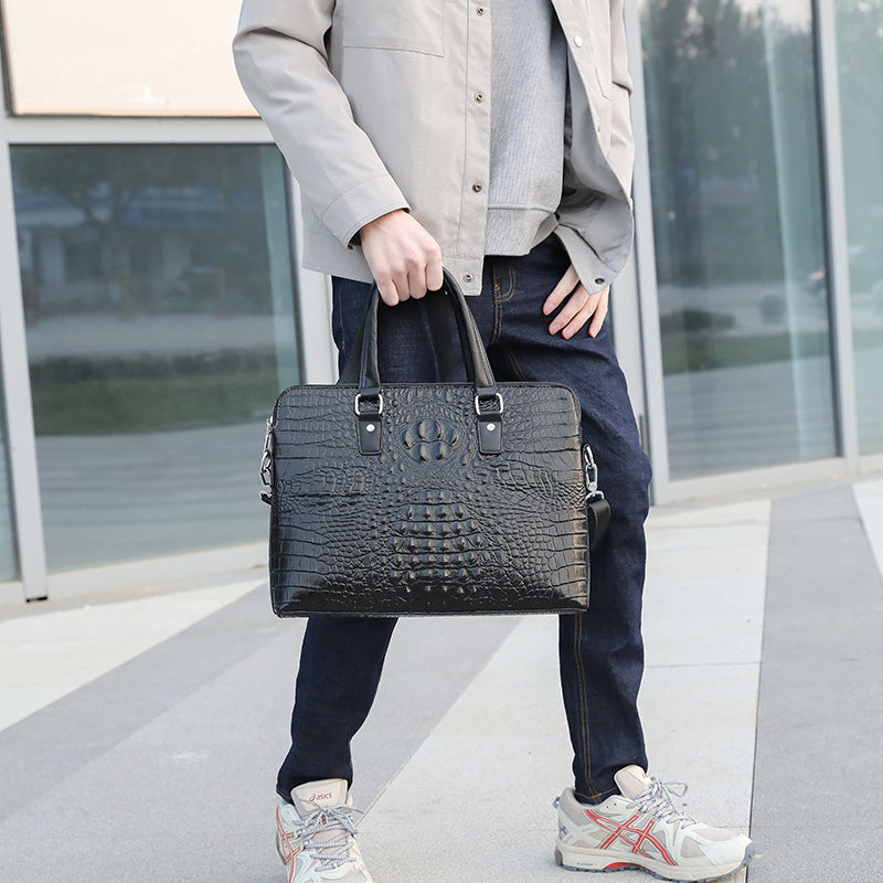 Sac à bandoulière pour homme modèle Crocodile Business