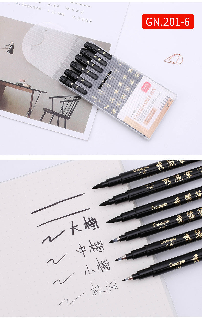 Calligraphie Pen Sketch Beau stylo Soft Brosse Peinture Brosse Big Case Signature Pen Copie