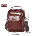 Homme Vintage Premier-Layer Cowhide EpauleCrossbody Bag