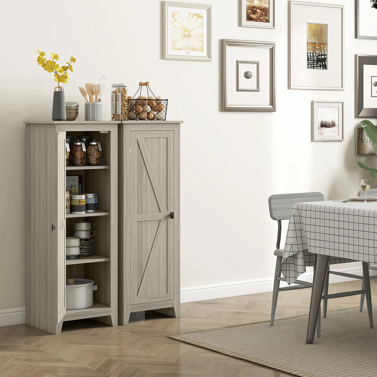 Armoire de rangement de cuisine de 48" avec porte d'étable