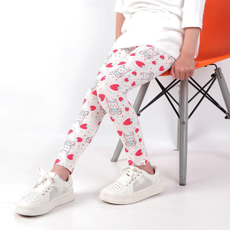 Leggings Modal Cropped Pantalons Outer Wear Girls' Stretch Tights Classique