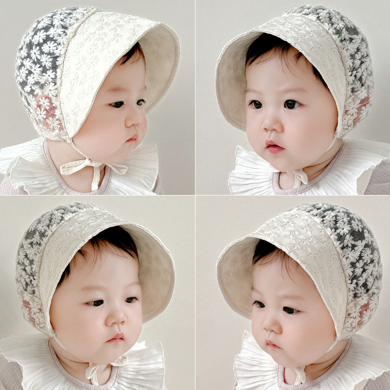 Nouveau-né Court Lace Princess Hat Baby Hat