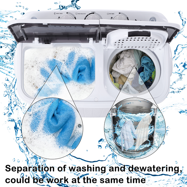 XPB35-ZK35 14,3lbs Machine semi-automatique de lavage du couvercle gris