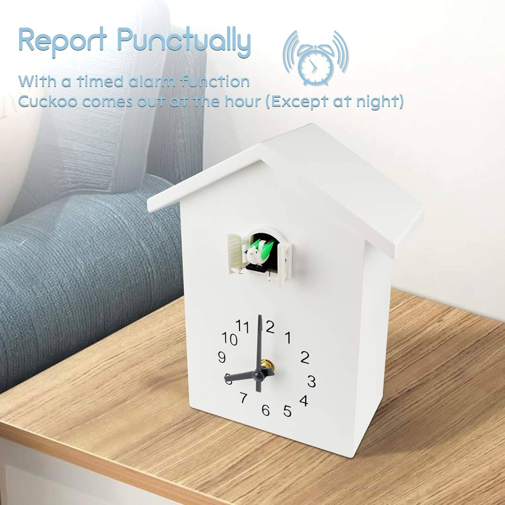 Horloge coucou moderne avec mode de silence de nuit automatique