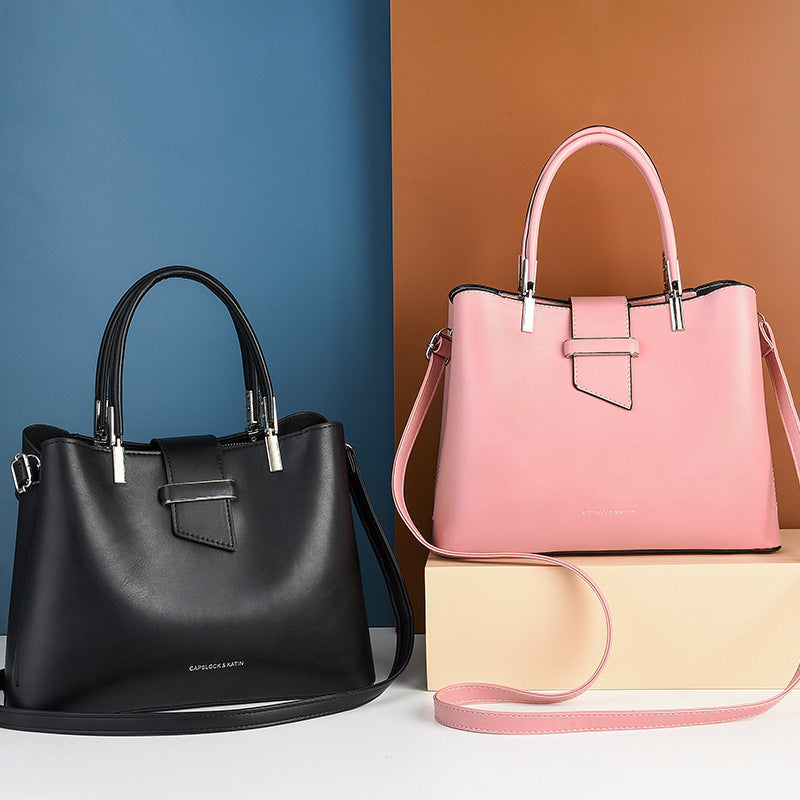 Style d'affaires Minimaliste femme sac à main Glossy Finition sophistiqué et idéal pour commuti