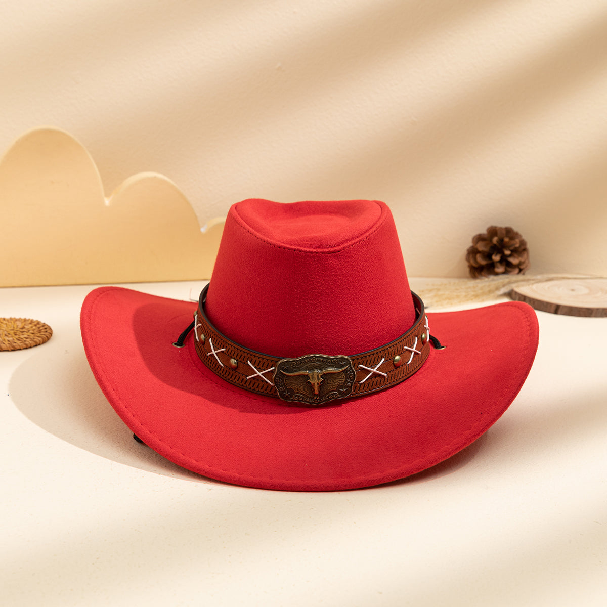 Été hommes et femmes matching métal boucle point croisé Versatile Eye-catcher Western
