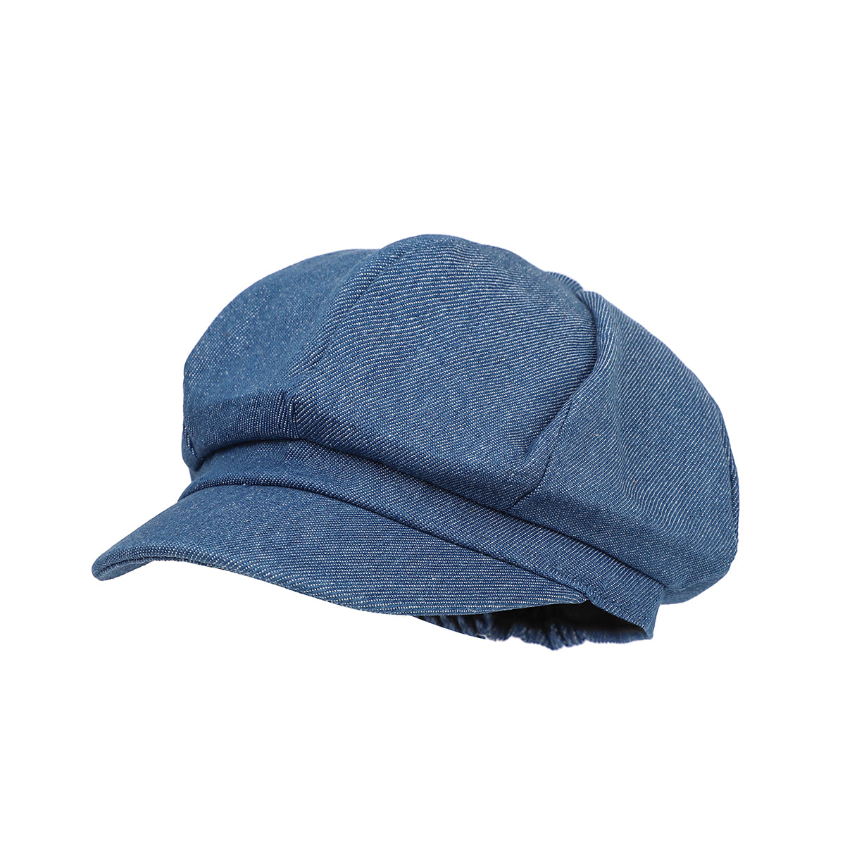 Rétro Lavé à l'eau Octagonal Newsboy Cap avec bride arrière réglable
