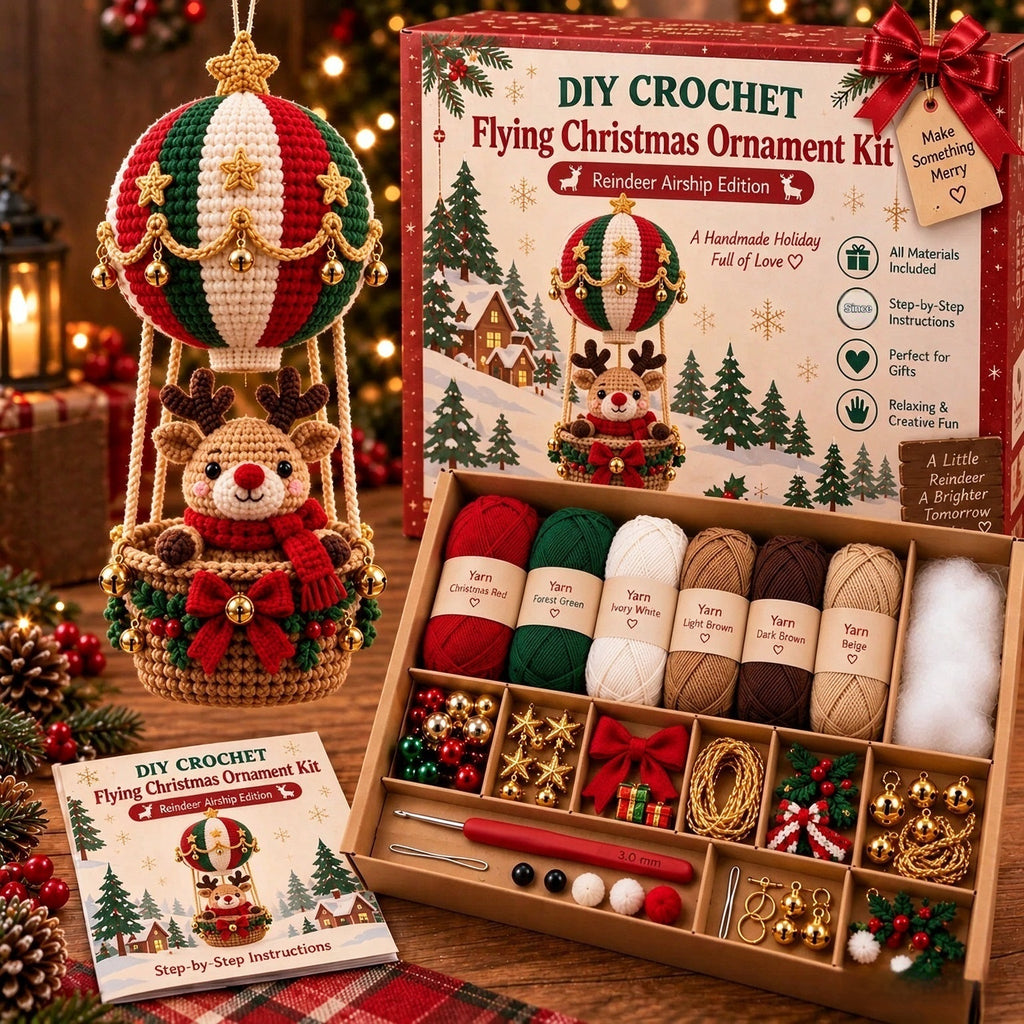 European and American Flying Christmas bricolage Crochet Kit