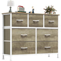 Desser pour chambre à coucher avec 7 tiroirs de tissu Rangement organisateur Clotes de poitrine pour vivre