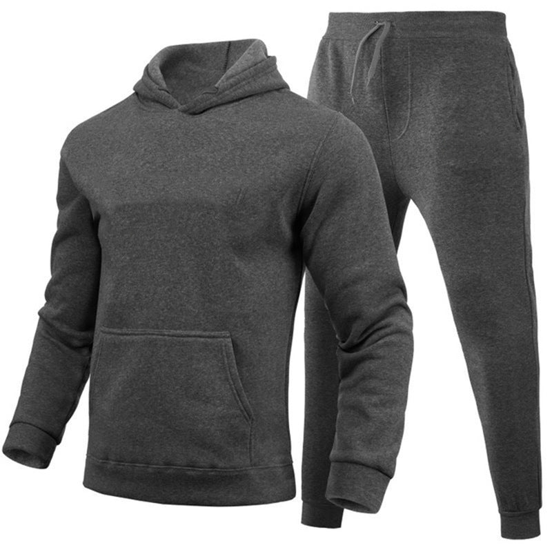 Ensemble de hoodies de couleur solide polyvalente pour femmes